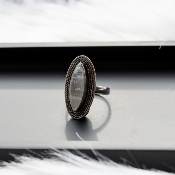 Moonstone Sterling Silver Ring - Picture 2 of 2
